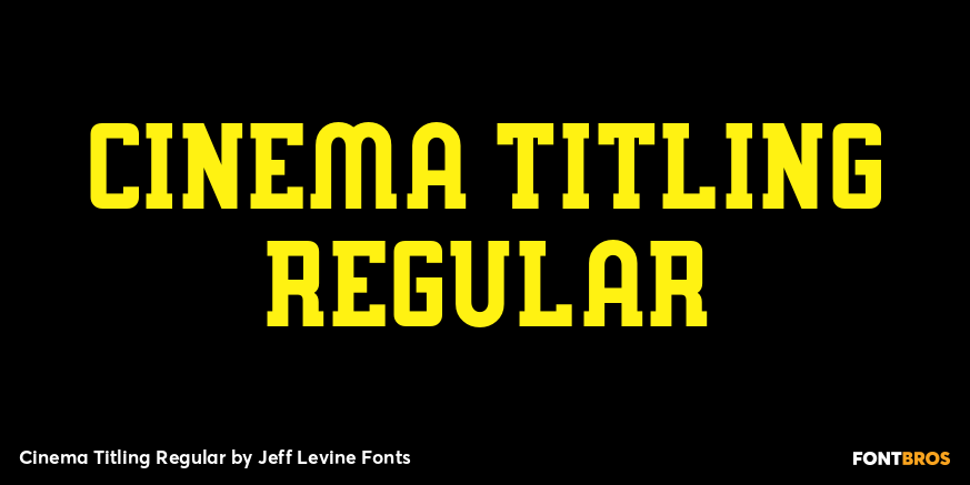 Cinema Titling Regular Poster