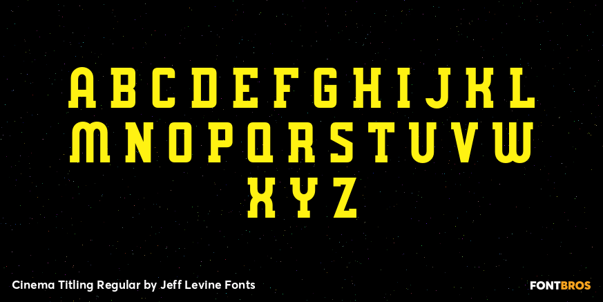 Cinema Titling Regular Font Poster #3