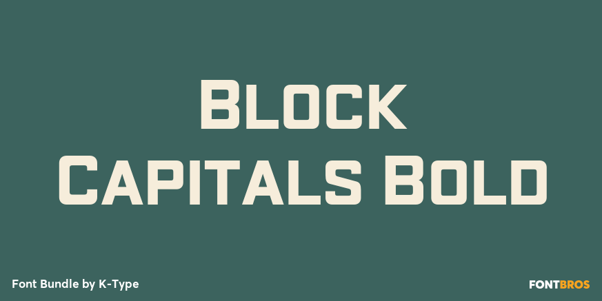 Block Capitals Bold Poster