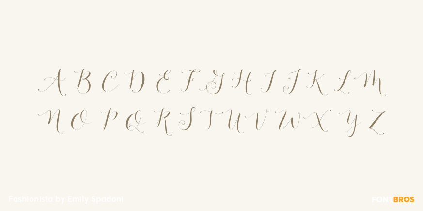 Fashionista Font Poster #2
