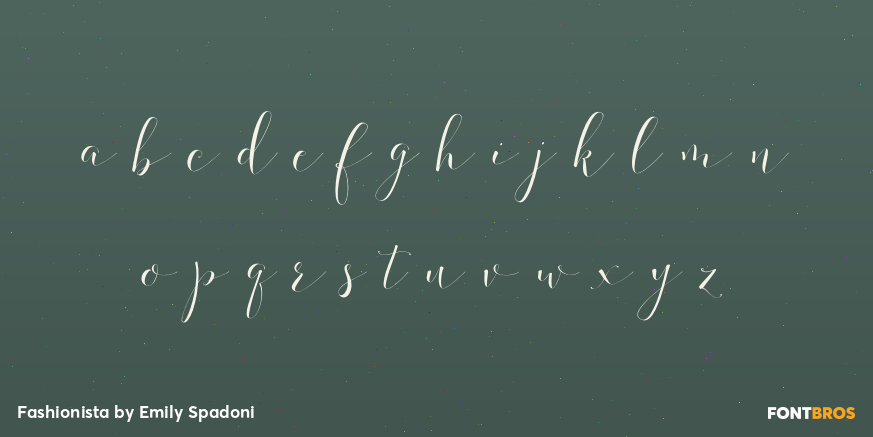 Fashionista Font Poster #3