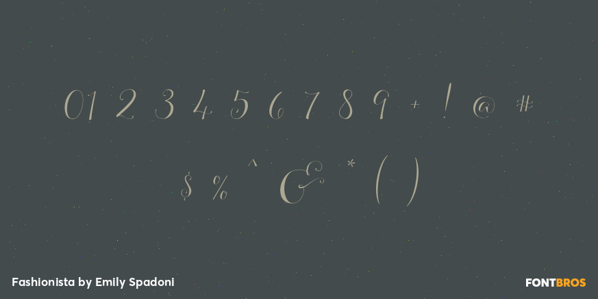 Fashionista Font Poster #4