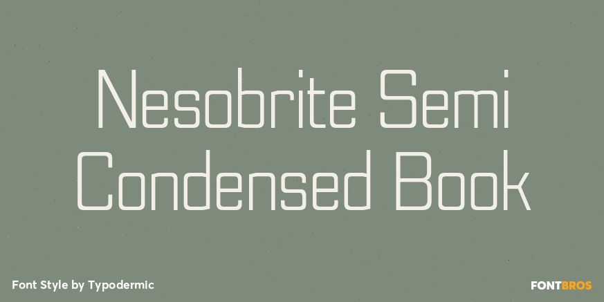Nesobrite Semi Condensed Book Font Poster #1