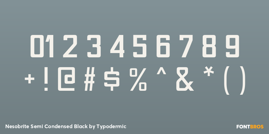 Nesobrite Semi Condensed Black Font Poster #4