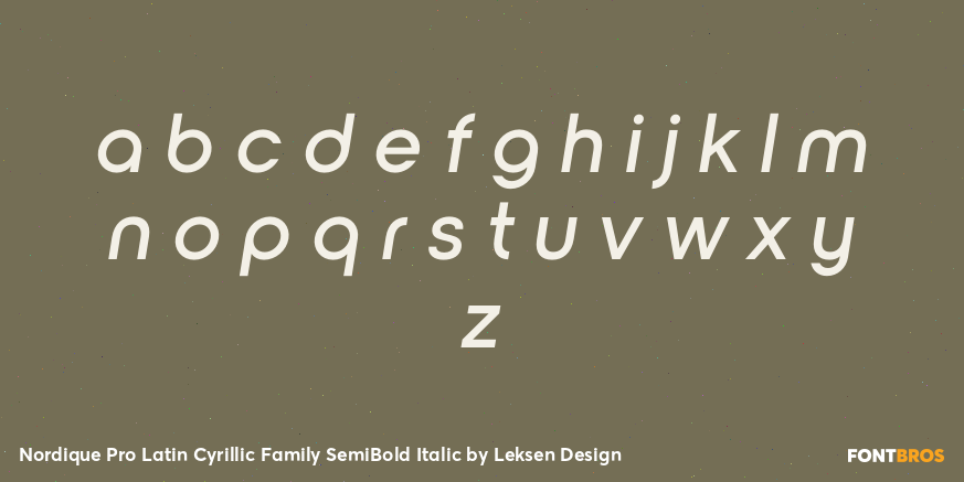 Nordique Pro Latin Cyrillic Family SemiBold Italic Font Poster #3
