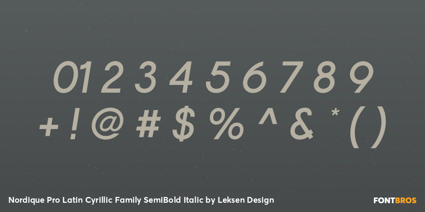 Nordique Pro Latin Cyrillic Family SemiBold Italic Font Poster #4