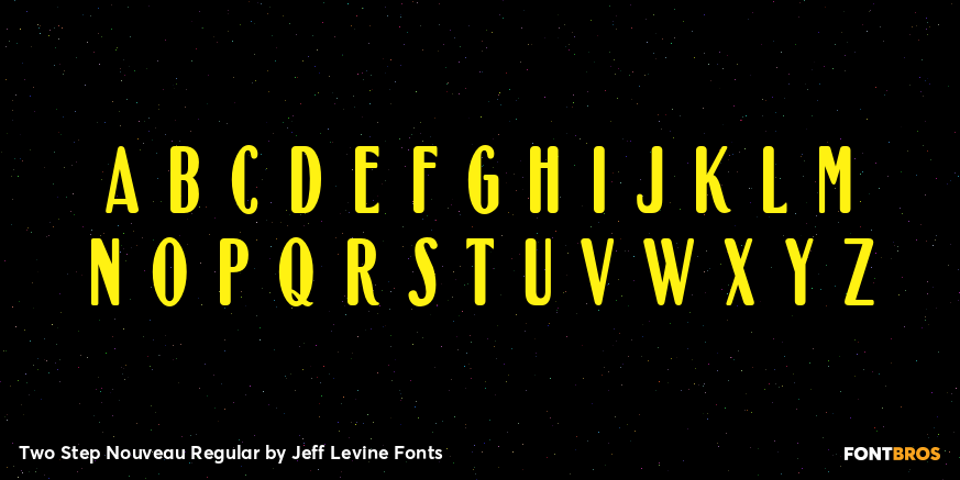 Two Step Nouveau Regular Font Poster #2