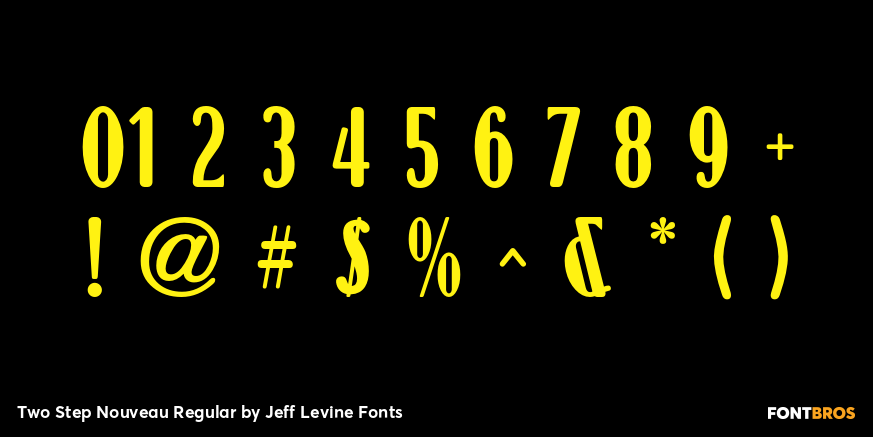 Two Step Nouveau Regular Font Poster #4