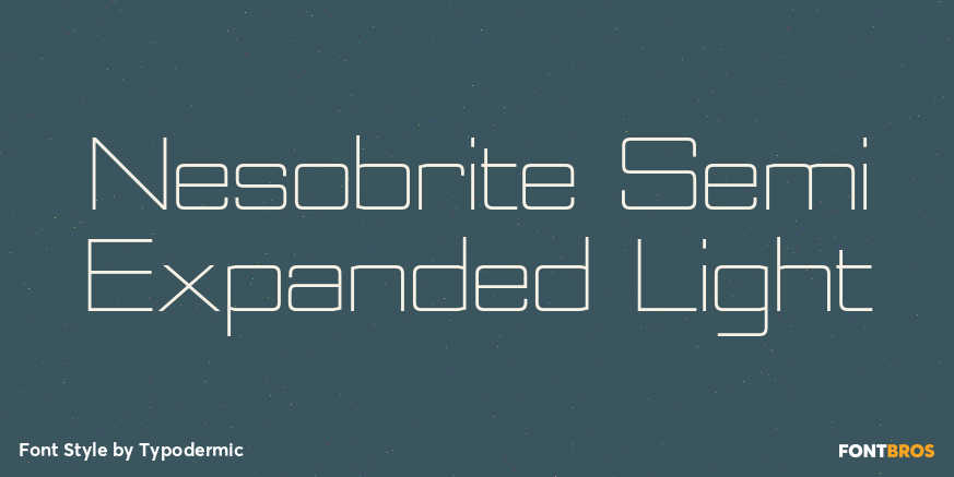 Nesobrite Semi Expanded Light Font Poster #1