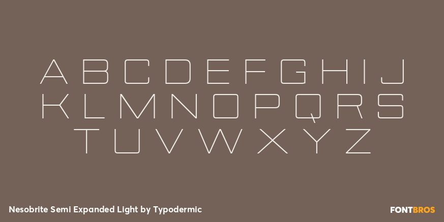 Nesobrite Semi Expanded Light Font Poster #1
