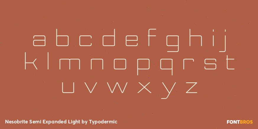 Nesobrite Semi Expanded Light Font Poster #1
