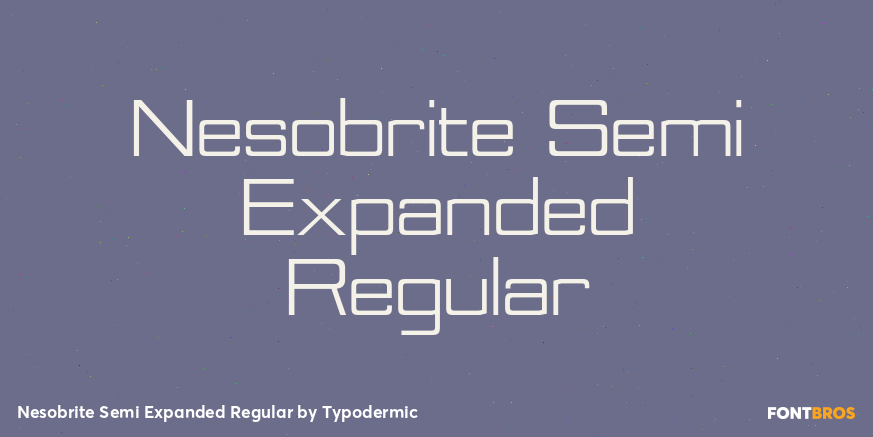 Nesobrite Semi Expanded Regular Font Poster #1