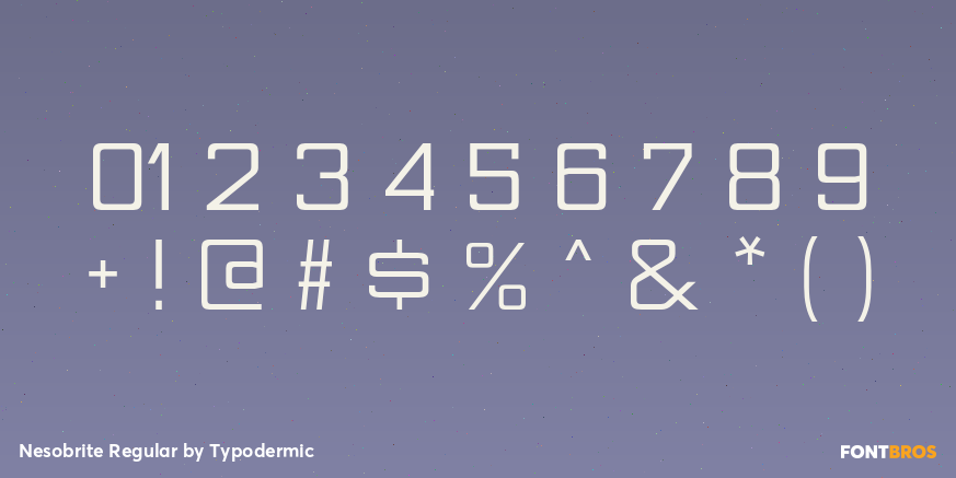 Nesobrite Regular Font Poster #4