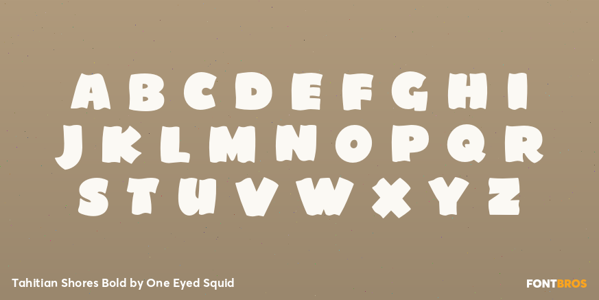 Tahitian Shores Bold Font Poster #2