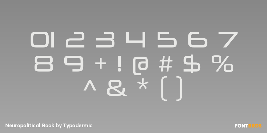 Neuropolitical Book Font Poster #4