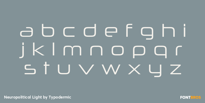 Neuropolitical Light Font Poster #3