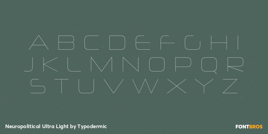 Neuropolitical Ultra Light Font Poster #1