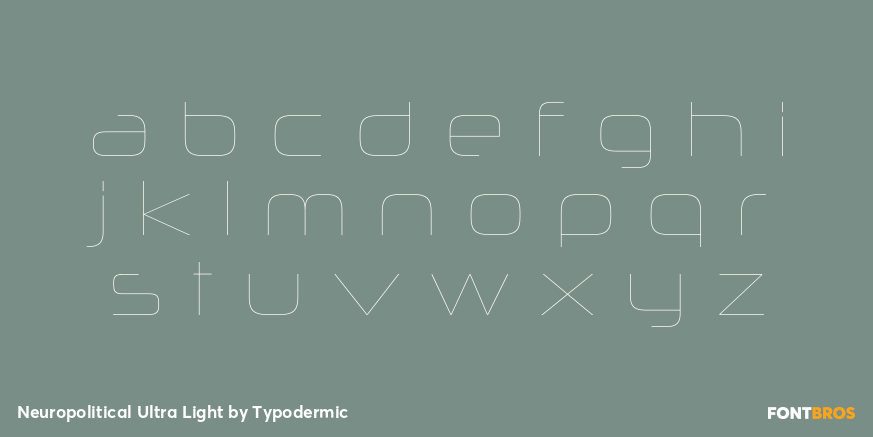Neuropolitical Ultra Light Font Poster #1