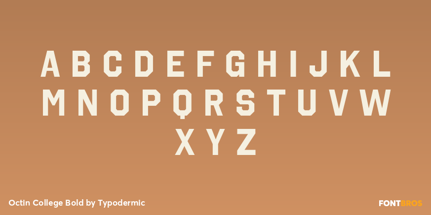 Octin College Bold Font Poster #1