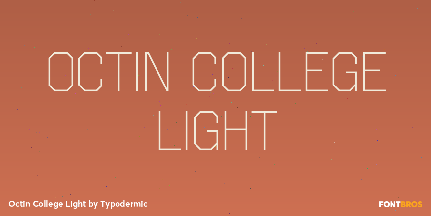 Octin College Light Font Poster #1
