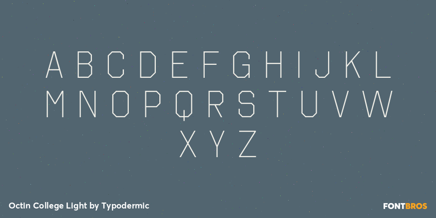 Octin College Light Font Poster #2