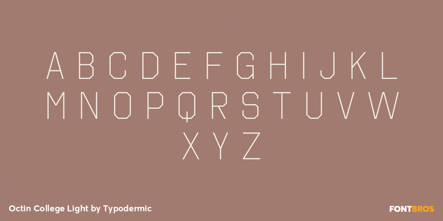 Octin College Light Font Poster #3