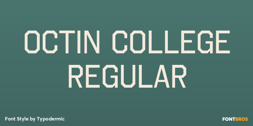 Octin College Regular Font Poster #1