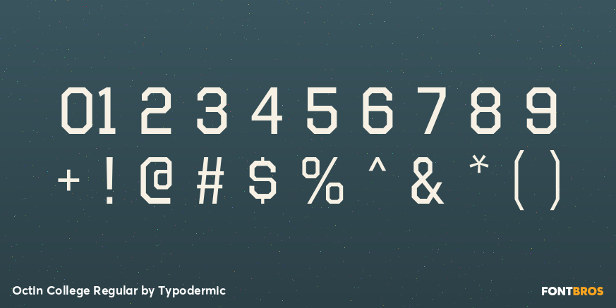 Octin College Regular Font Poster #1