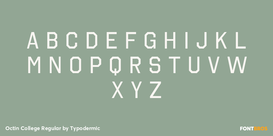 Octin College Regular Font Poster #2