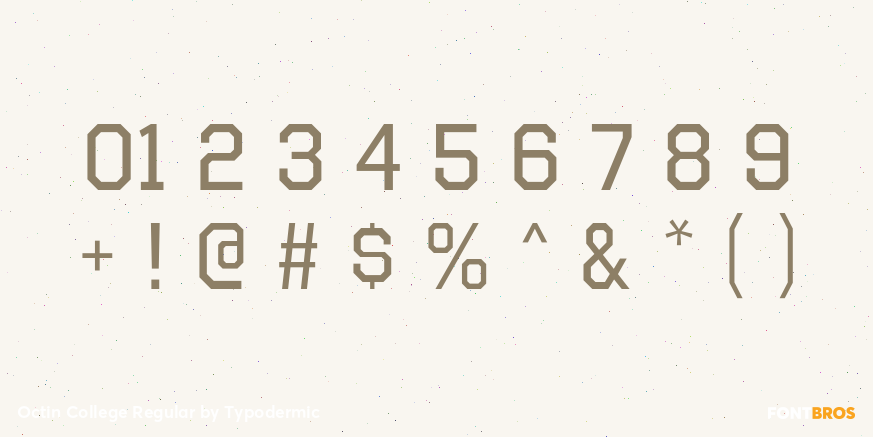 Octin College Regular Font Poster #4
