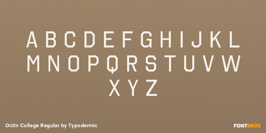 Octin College Regular Font Poster #1