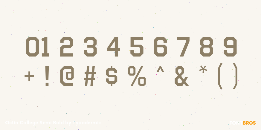 Octin College Semi Bold Font Poster #1