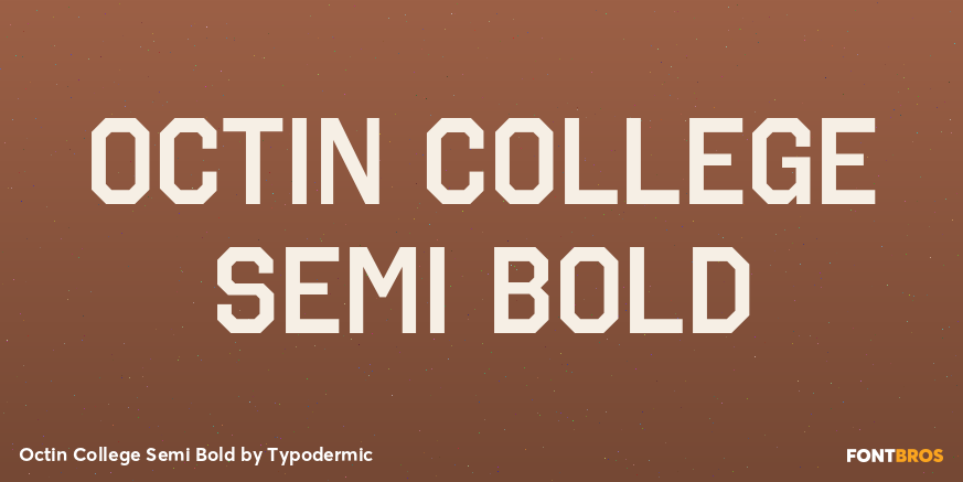 Octin College Semi Bold Font Poster #1