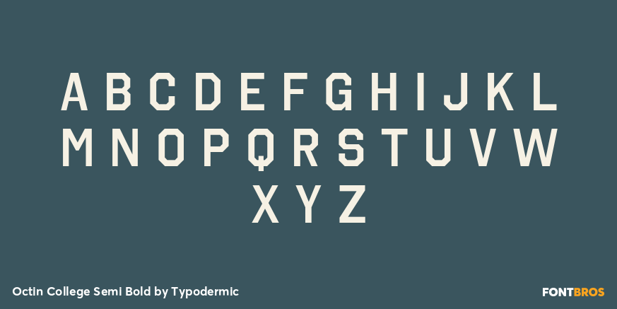 Octin College Semi Bold Font Poster #3