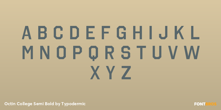 Octin College Semi Bold Font Poster #1