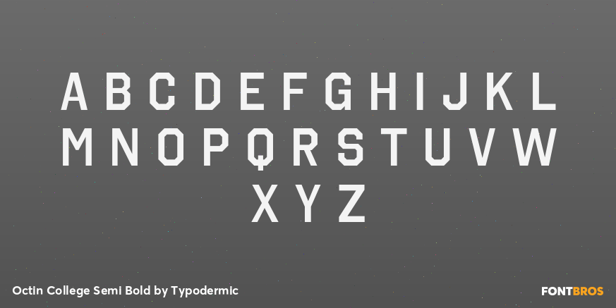 Octin College Semi Bold Font Poster #1