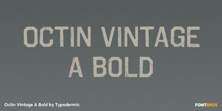 Octin Vintage A Bold Font Poster #1