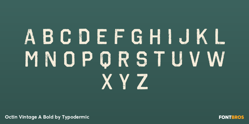 Octin Vintage A Bold Font Poster #2