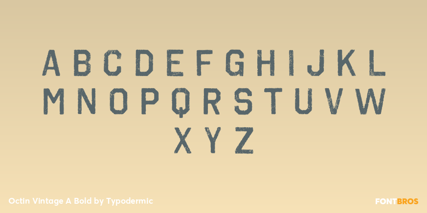 Octin Vintage A Bold Font Poster #3