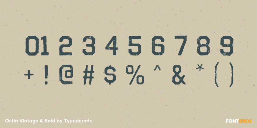 Octin Vintage A Bold Font Poster #4