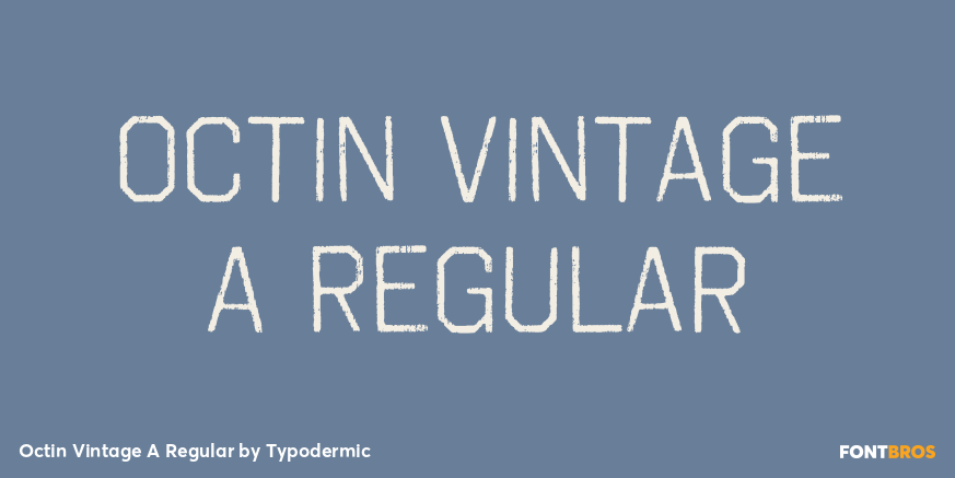 Octin Vintage A Regular Font Poster #1