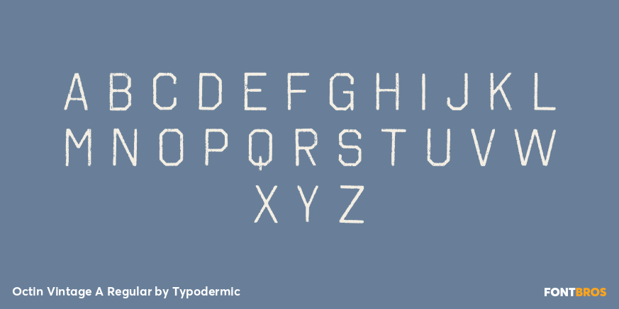 Octin Vintage A Regular Font Poster #2