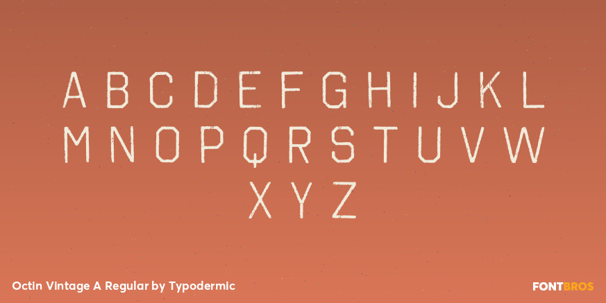 Octin Vintage A Regular Font Poster #3