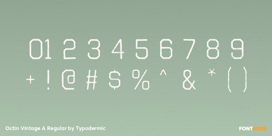 Octin Vintage A Regular Font Poster #4