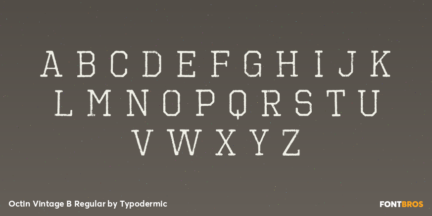 Octin Vintage B Regular Font Poster #3