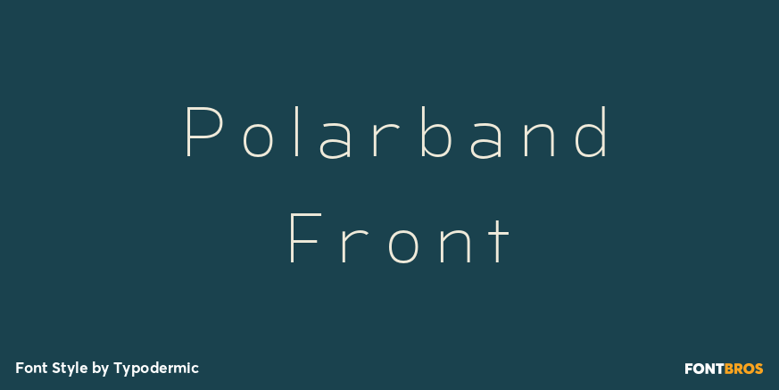 Polarband Front Font Poster #1
