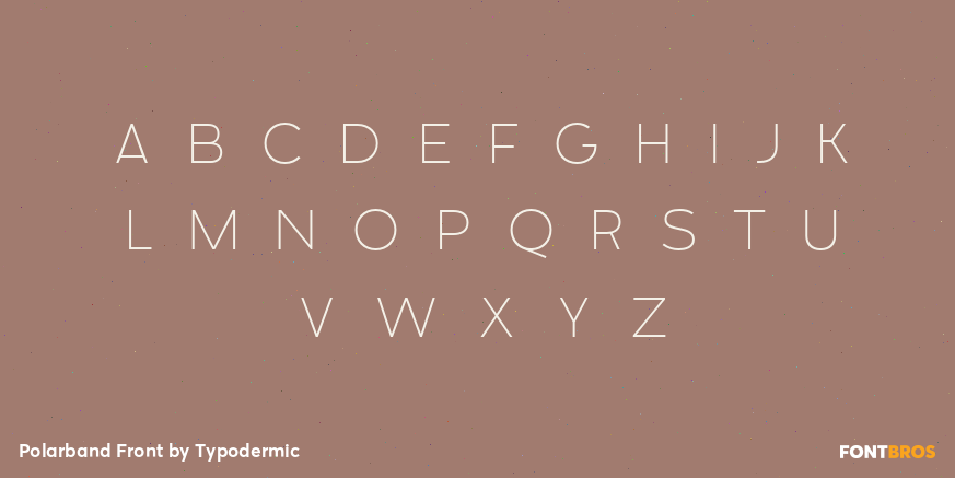 Polarband Front Font Poster #2