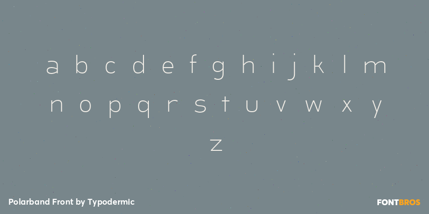 Polarband Front Font Poster #3