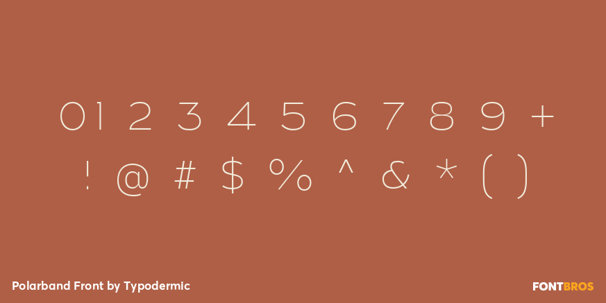 Polarband Front Font Poster #4