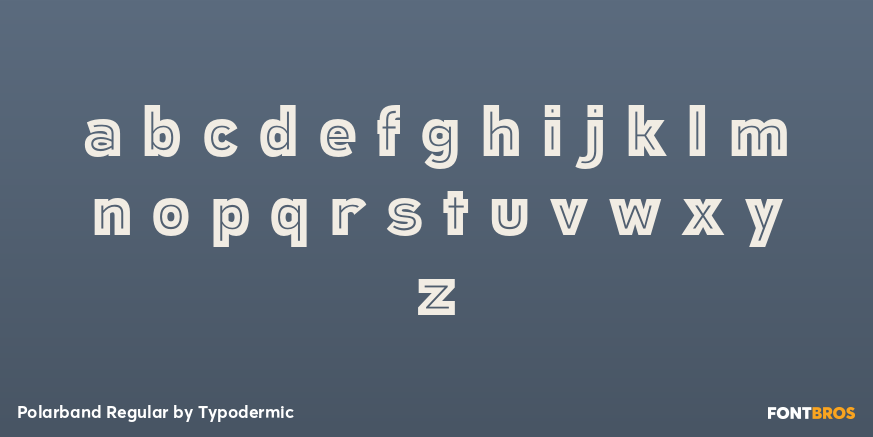 Polarband Regular Font Poster #3